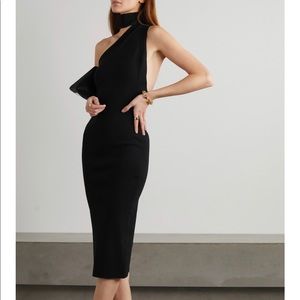 Solace London black midi dress - Size 0